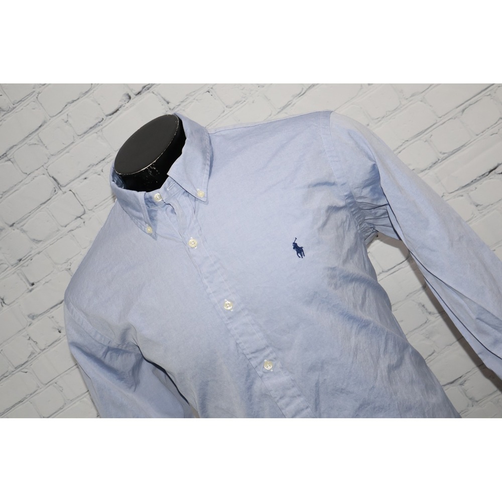 Polo Ralph Lauren Button Down Men XL Blue Long Sleeve Oxford Dress Shirt